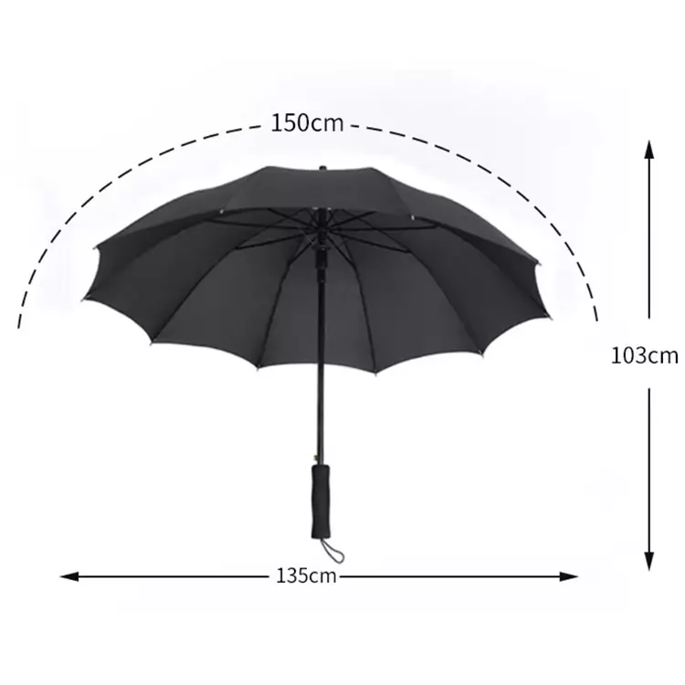 Golf Double Layers Extra Large Long-handled Umbrella