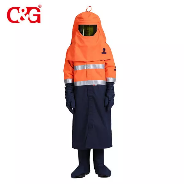 Complete production line 55 cal arc flash proof <a href=/products/ target=_blank class=infotextkey>Personal protective equipment</a> clothing for ASTM F1959