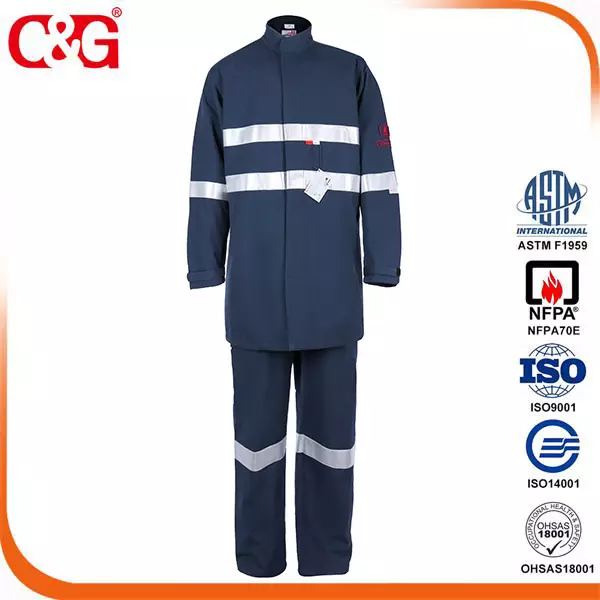 CAT 4 40 cal arc flash robe and pant with Reflective Tapes Australia
