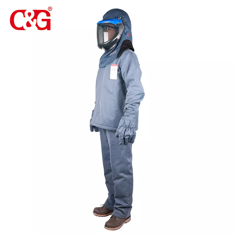 <a href=https://www.cgprotection.com/cat4/ target=_blank class=infotextkey>HRC 4</a> Arc Flash Kits (40 cal/cm²), Arc Flash Switching Suit