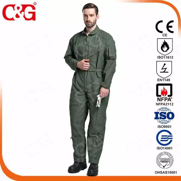 Dupont Nomex IIIA military flight suit with black,  desert,  sage green and royal blue color