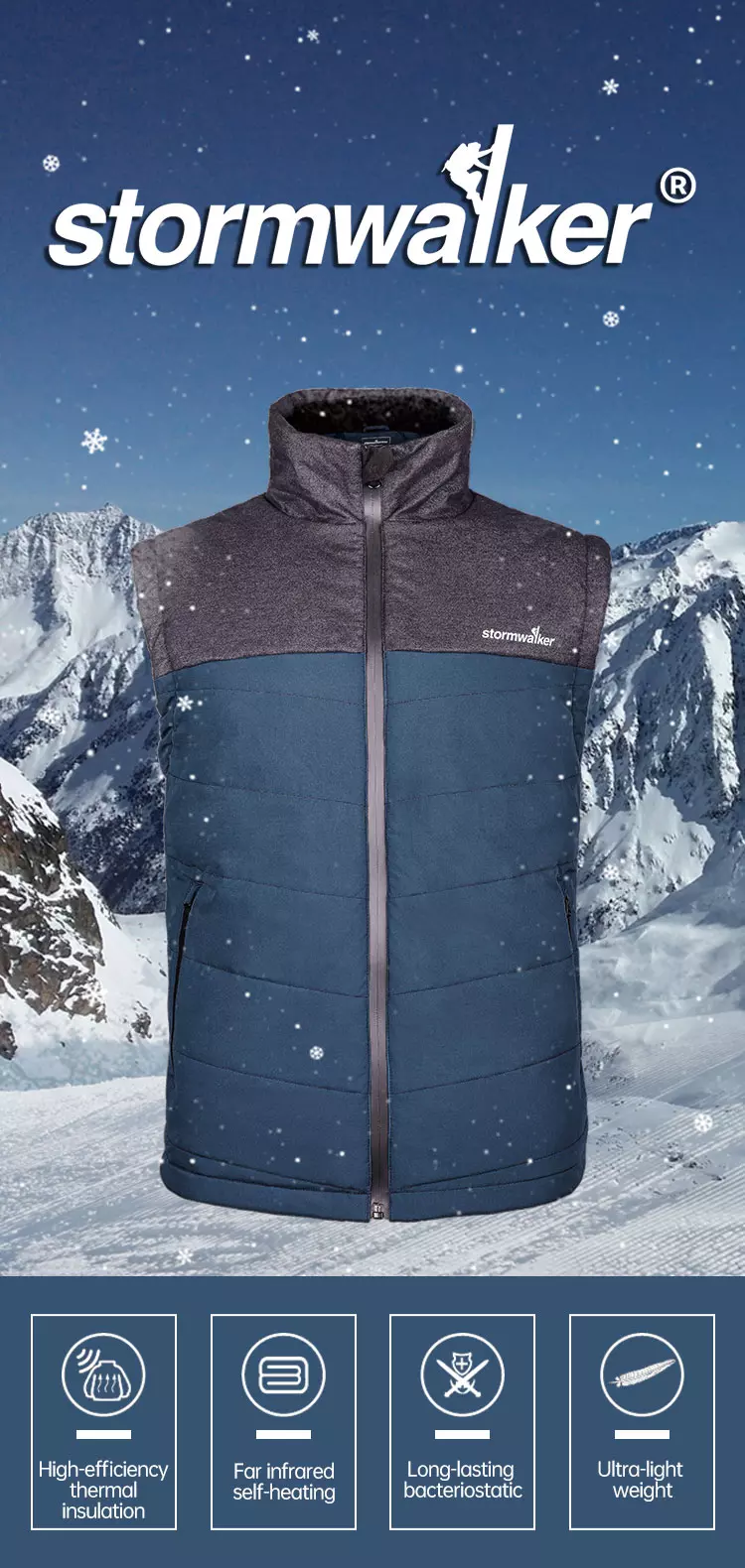 Warm lightweight and comfortable vest Model: STW-VP250